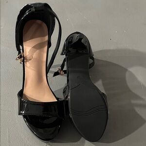 Chic Black Patent Leather Heels